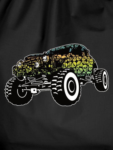 Monster Truck Skull Gradient