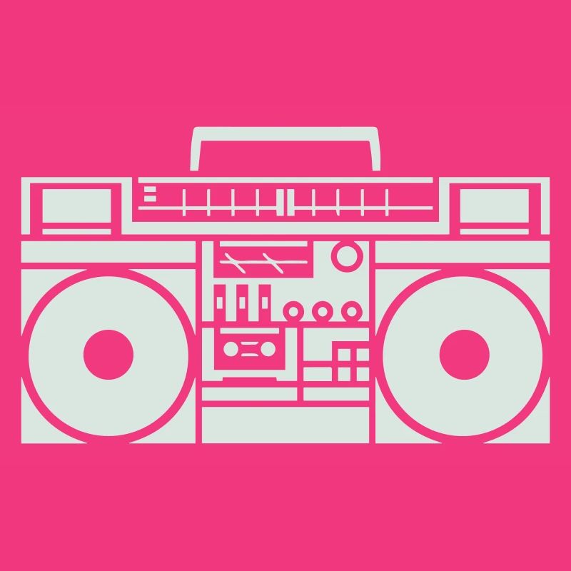 Ghettoblaster Boombox Silhouette