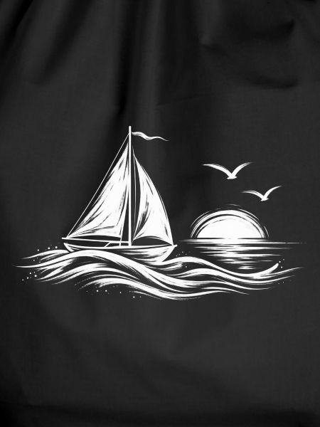 Segelboot am Abend – Silhouette