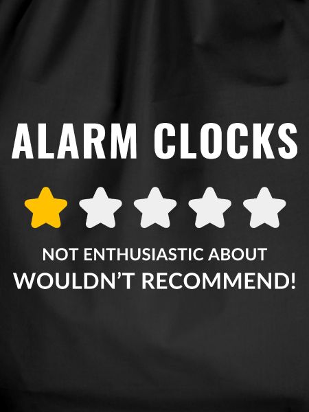 No Nonsense Alarm Clock Illustration