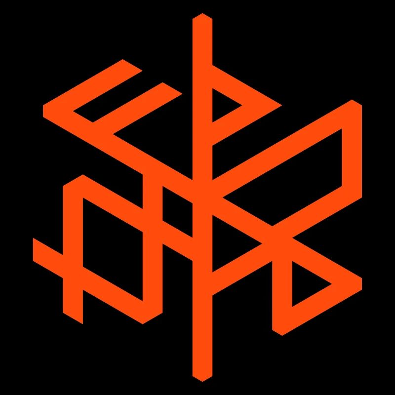 Thuringian "Þuringa" hexa binding rune, right / cw, QRF0 ©