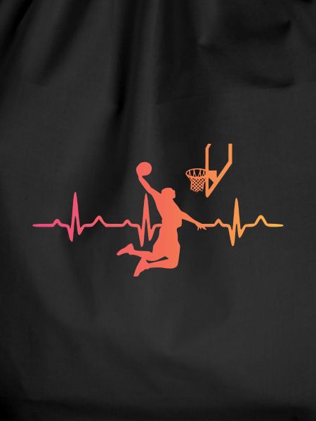 Basketball sunset heartbeat basketball