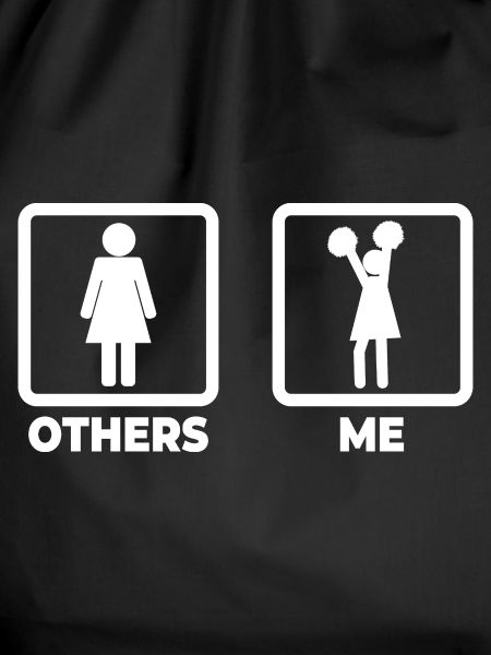 Cheerleader stick figure