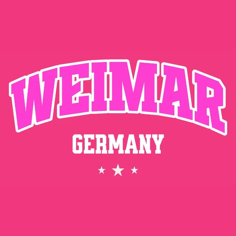 Weimar Germany Typography Neon Pink