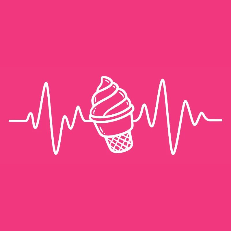 Softeis Eis Creme Herzschlag