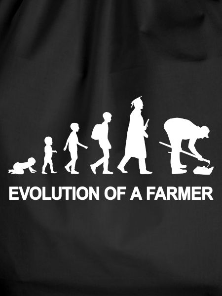 Evolution eines Landwirts