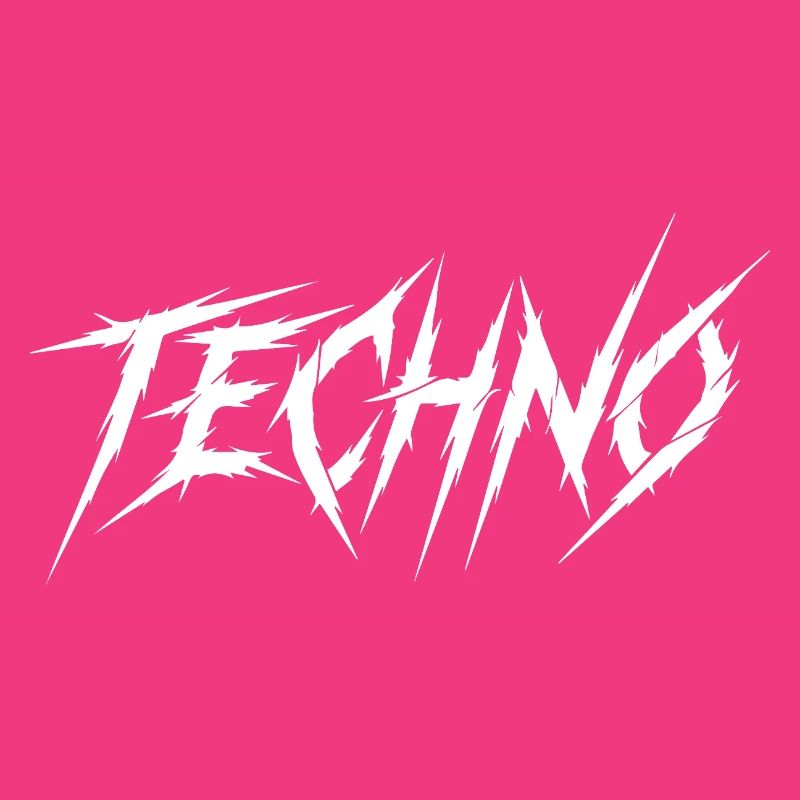 Techno Prong Font Graphic