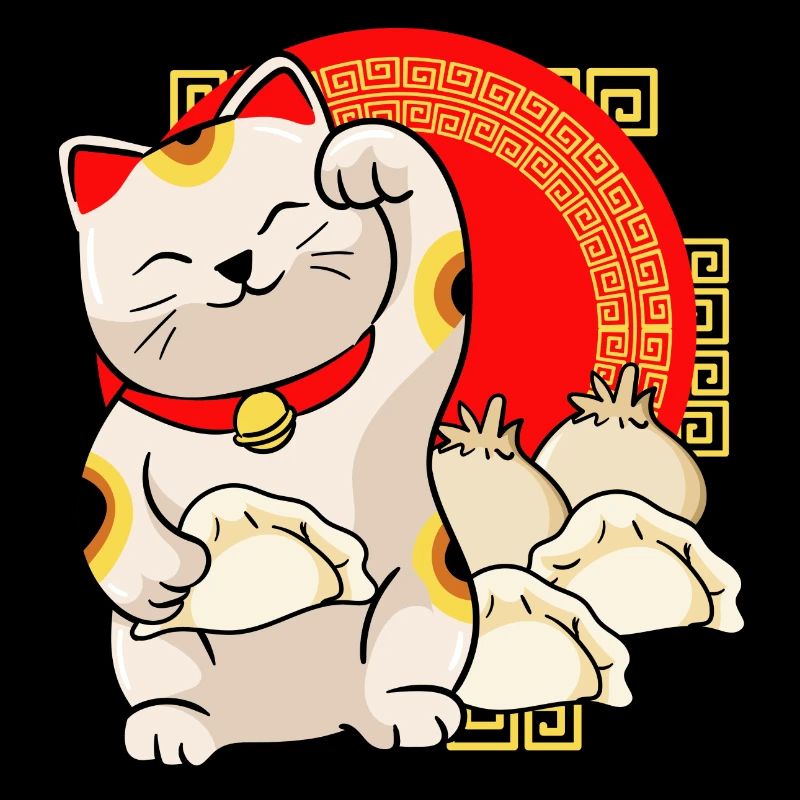 Lucky Cat And Dumplings