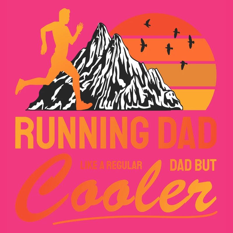 Running Dad Cooler Gift for Dad Runner