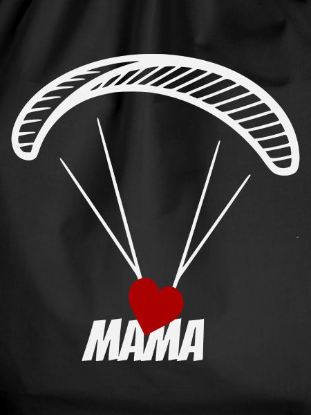 Paragliding mom with heart
