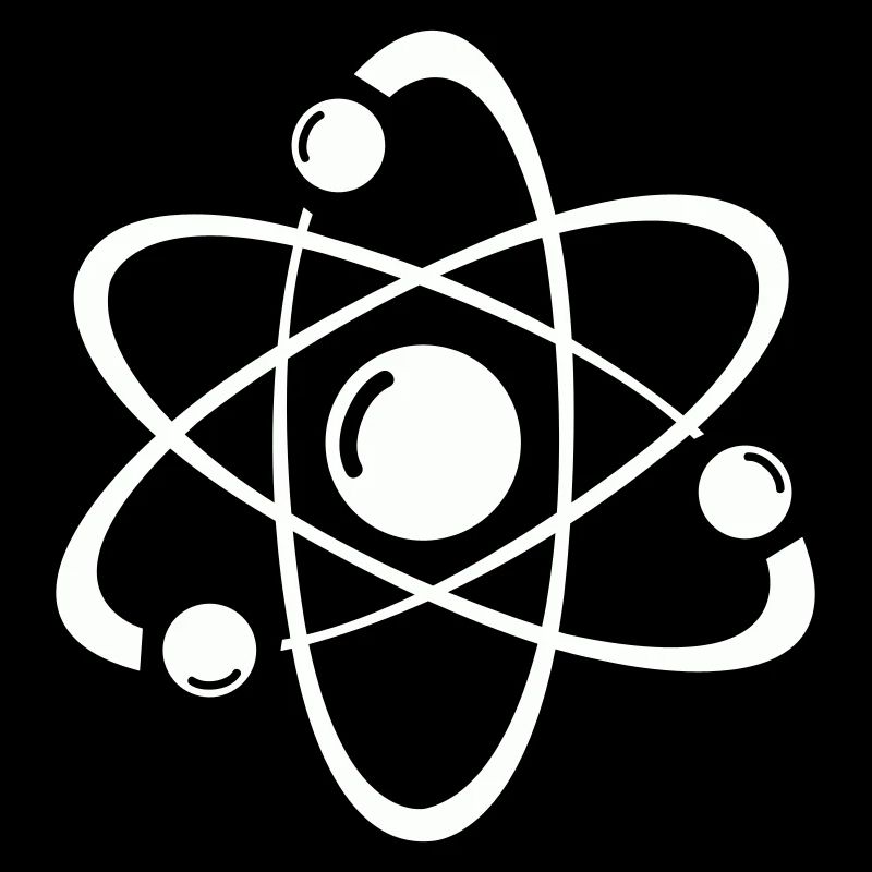 Atomic Model Line Art