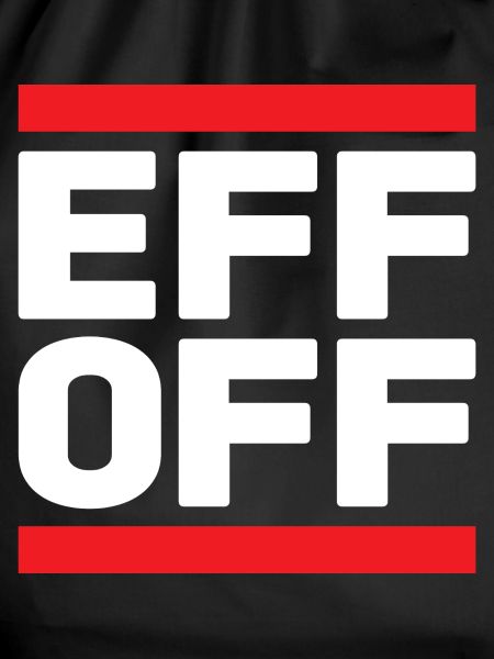 Slogan in Rot-Weiß