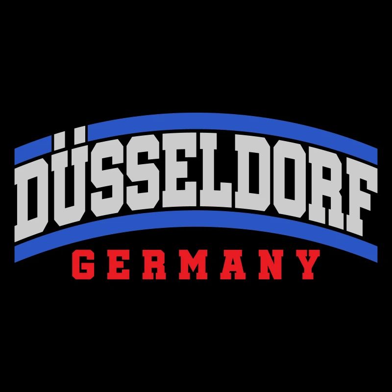 Dusseldorf City Text Font | Colors changeable
