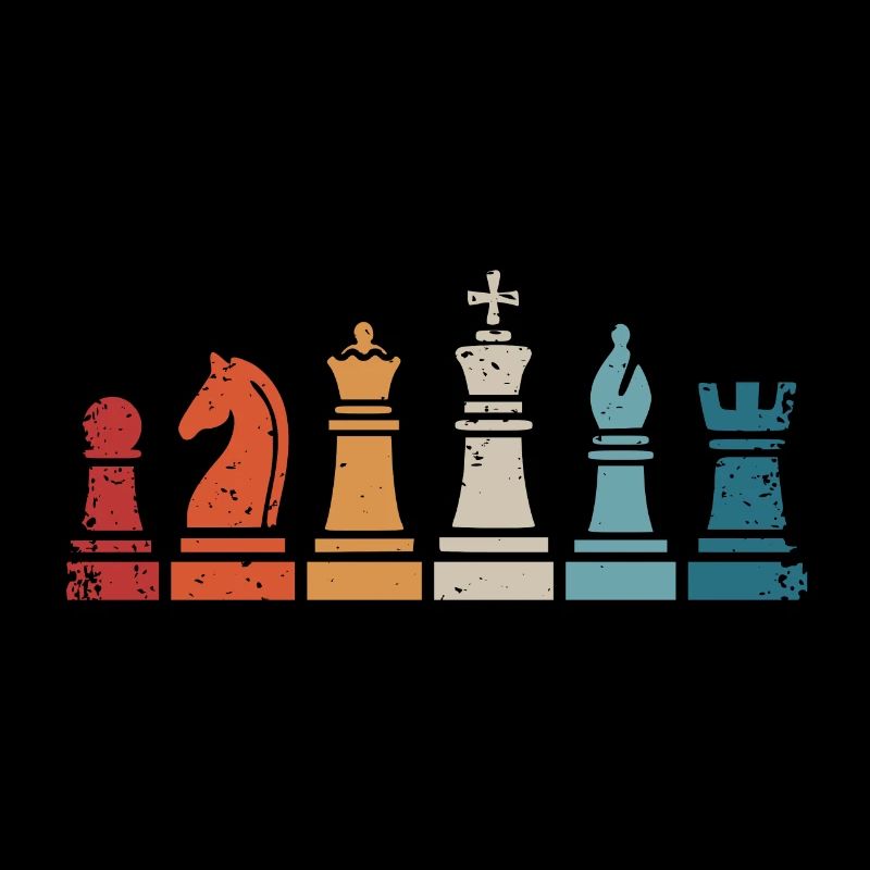 Échecs Pièces d’échecs rétro Joueur d’échecs