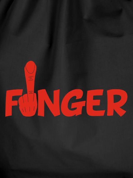 The finger (red)