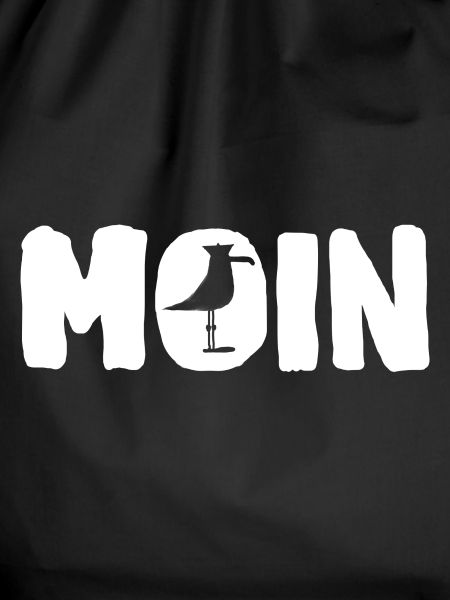 Mondsilhouette mit Pinguin