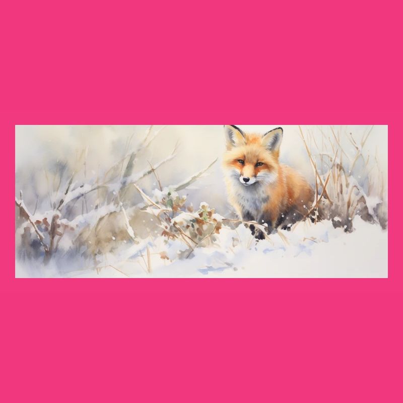 Fuchs Landschaft Schnee