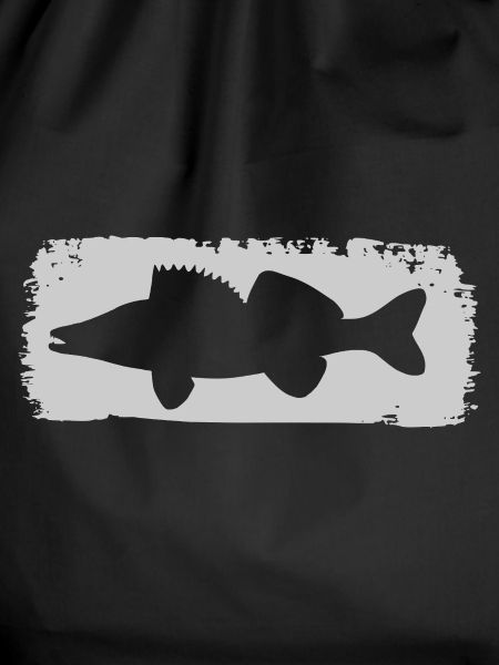 Zander im Farbstrich - grau
