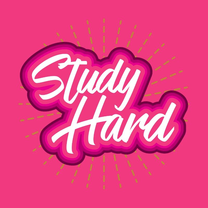 Study hard - student geschenkidee