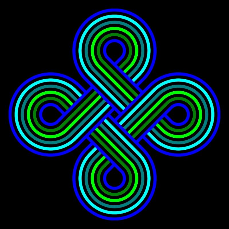Infinite Circles Vortex Pattern Colorful