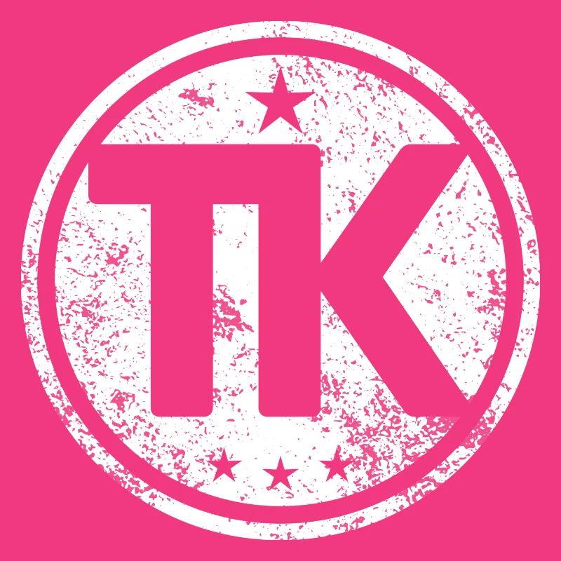TK initials personal name logo