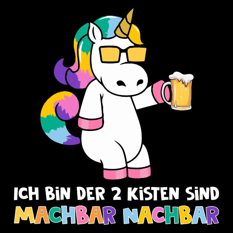 2 Kisten sind machbar Einhorn Bier Saufen