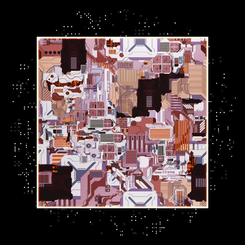 Brown Stylized Motherboard