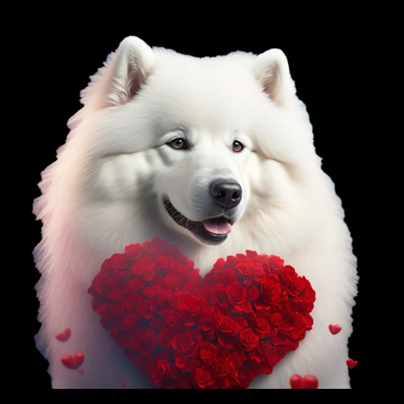 Samoyoyed Valentine's Day