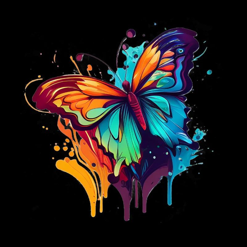 Bunter Schmetterling
