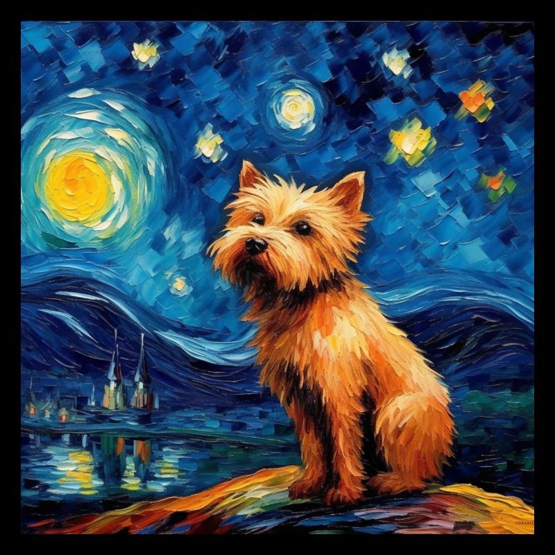 Norwich Terrier Starry Night