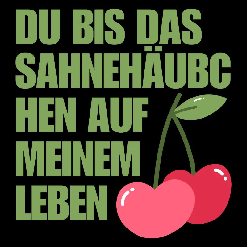 Lustige Valentinstag-Sprüche mit Kirsche drauf