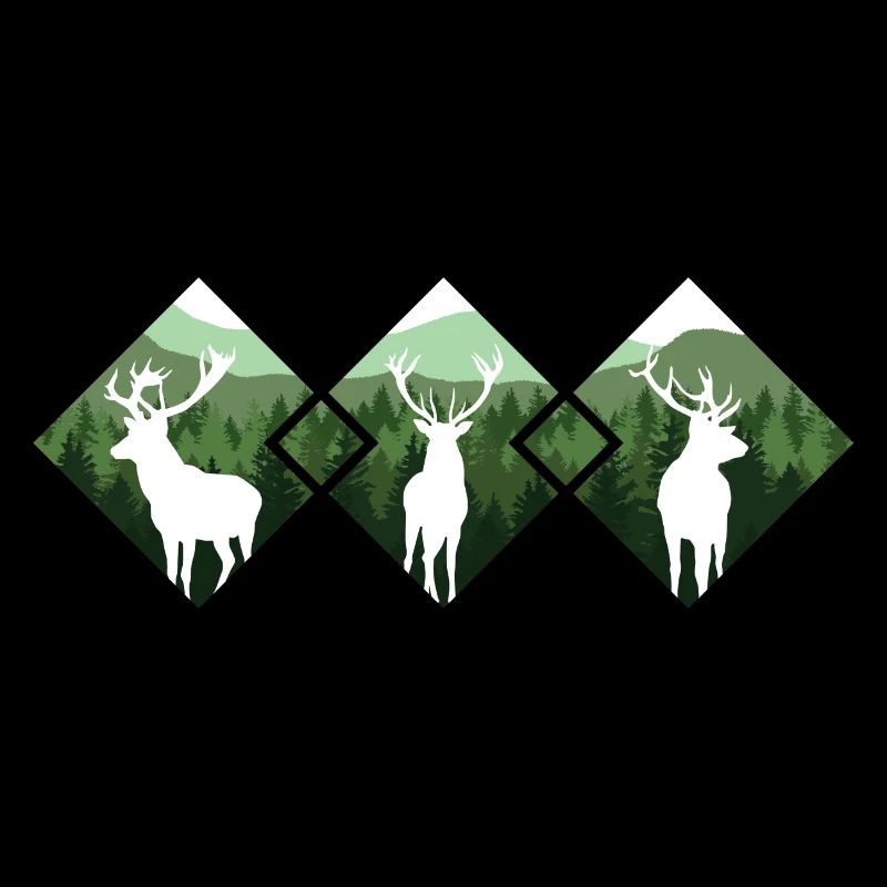 Jäger Bergsteiger Wanderer Hirsch