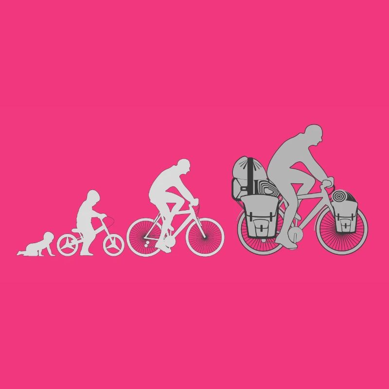 Evolution Radfahrer, Radreisender