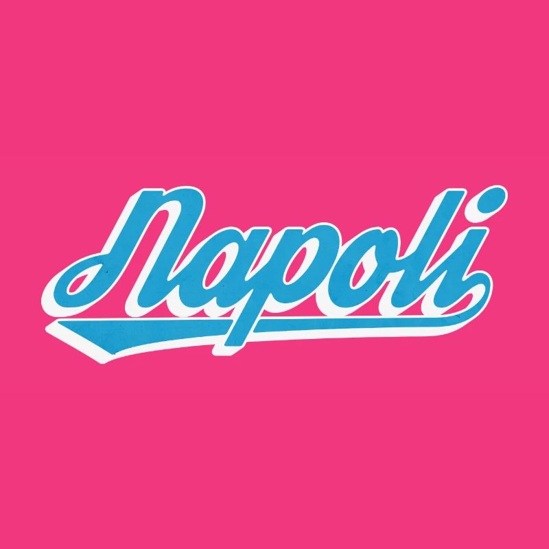 Napoli Retro Script Blau
