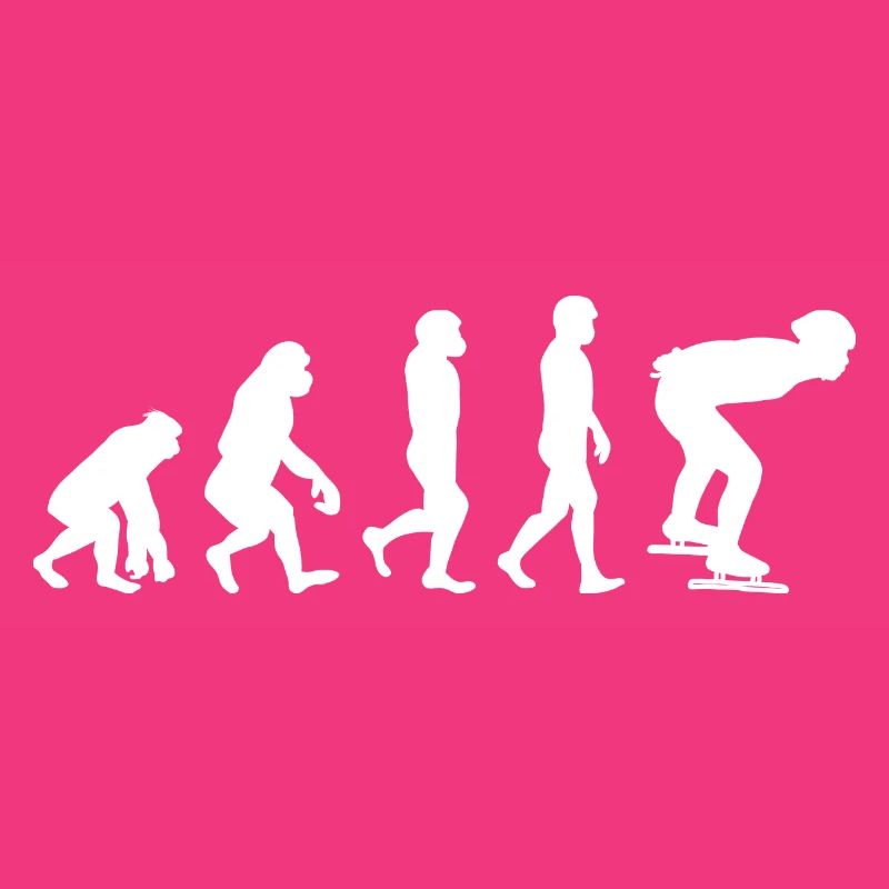 Eisschnelllauf Eisschnelllauf Schlittschuhlauf Evolution