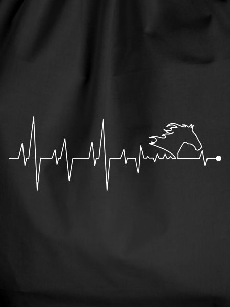 Galloping Heartbeat Horse Silhouette