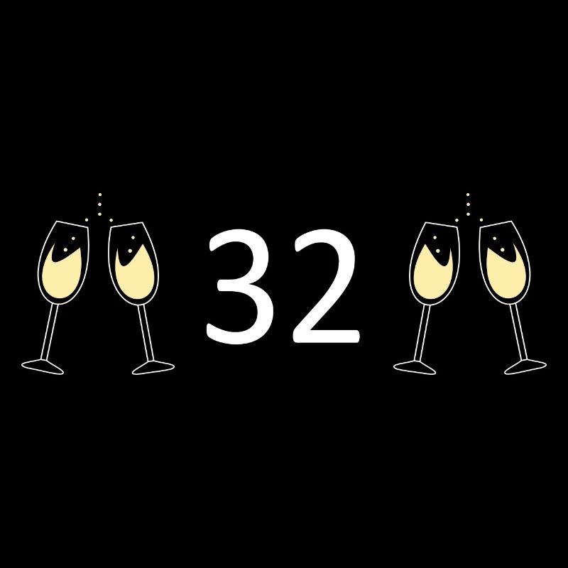 32e anniversaire 32 ans 32 ans numéro 32