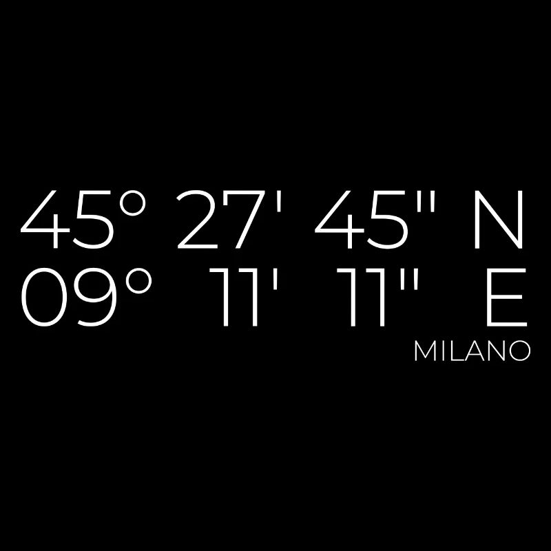 coordinates Milano, Italy