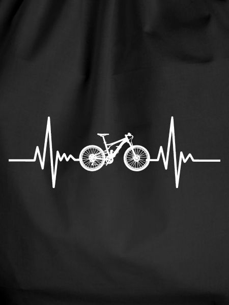 Heartbeat Bicycle Silhouette