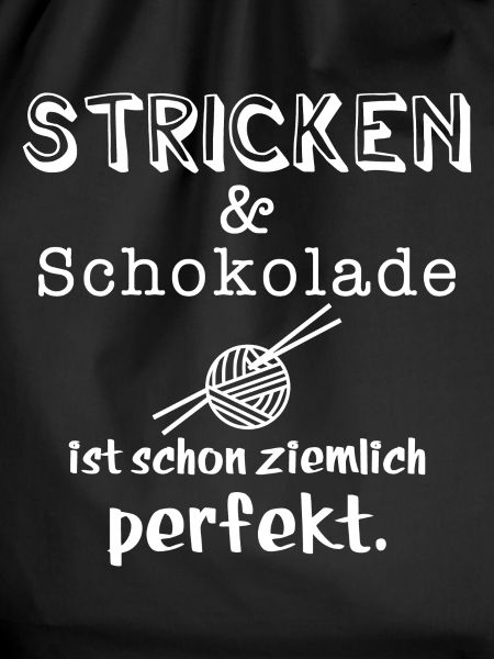 stricken und schokolade