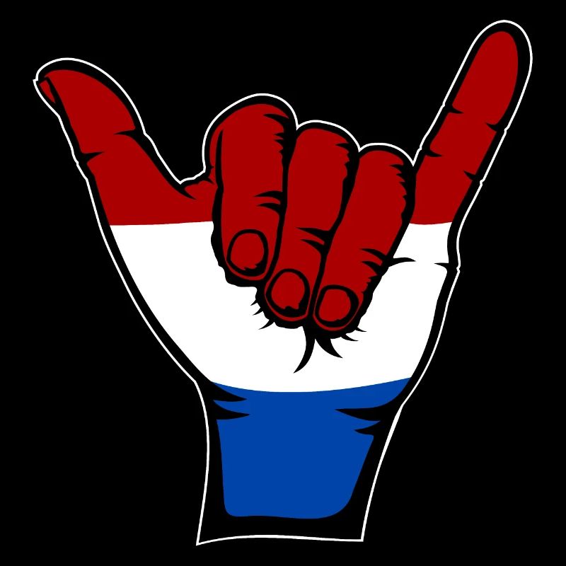 Holland Flag Surfing Symbol