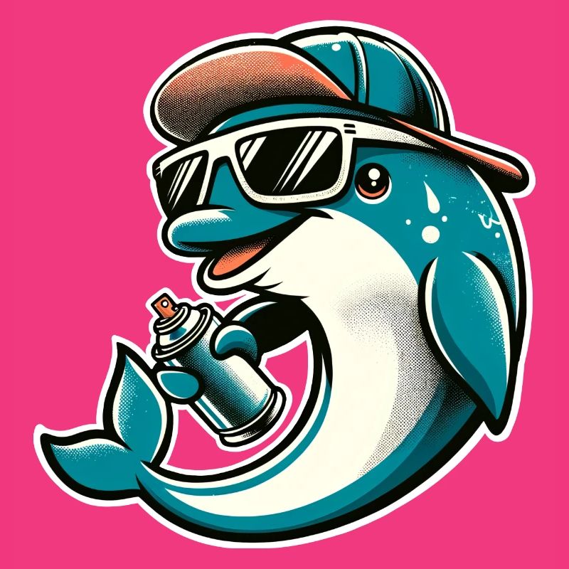 Dolphin Graffiti Sprayer Spray Can