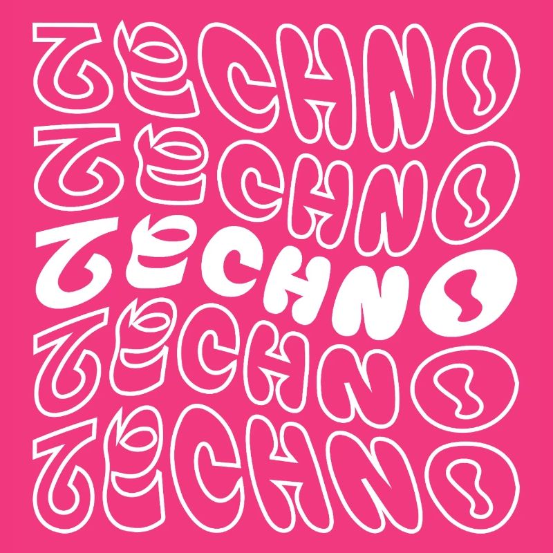 conception de logo géométrique ondulé techno