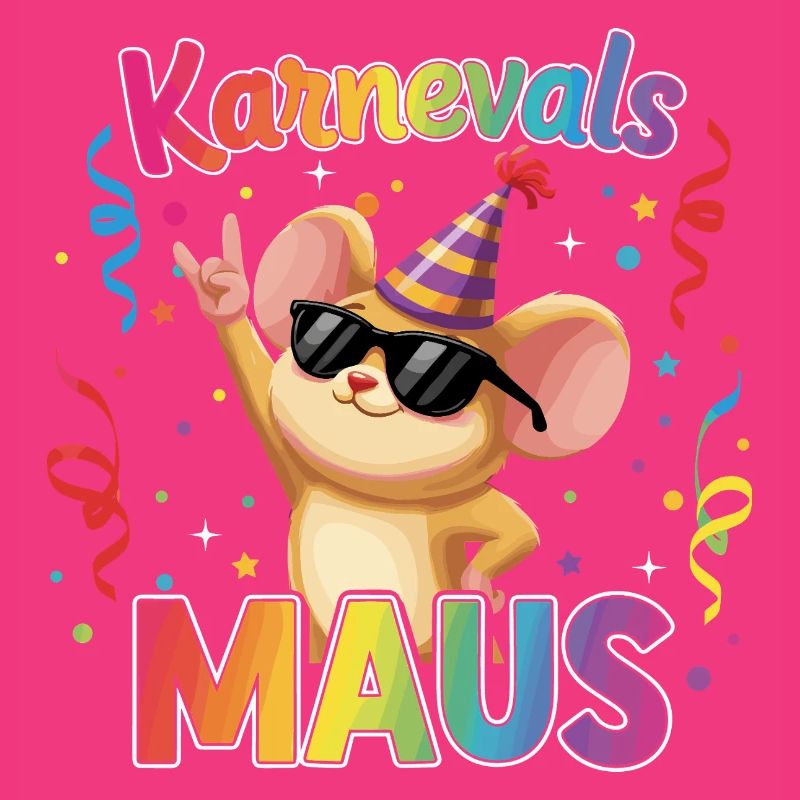 Karnevalsmaus Köln Karneval Rock Geschenk