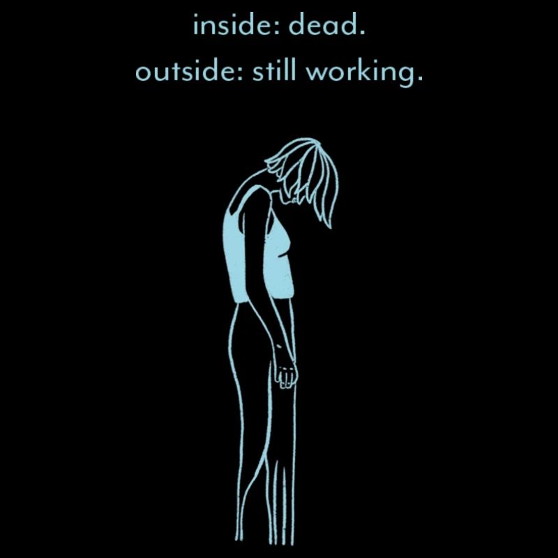 Non-motivational quotes - inside: dead