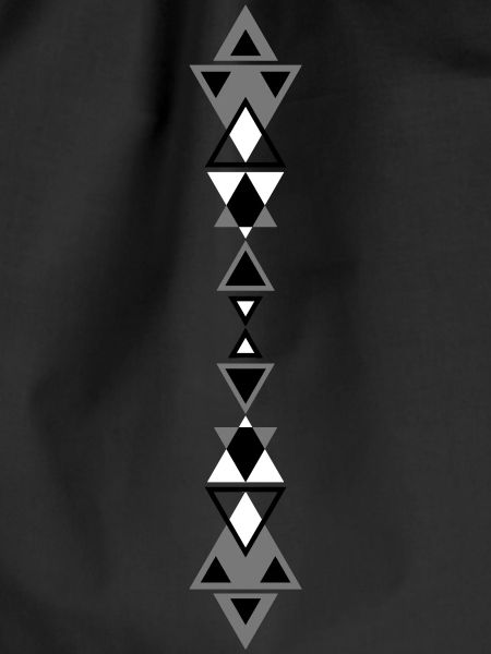 Tribal tattoo triangles