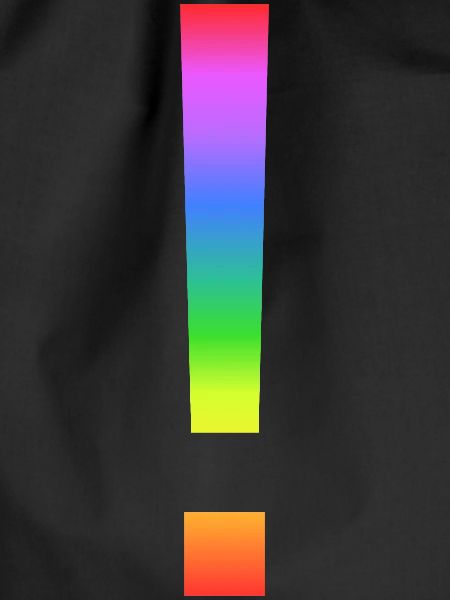 Rainbow exclamation mark