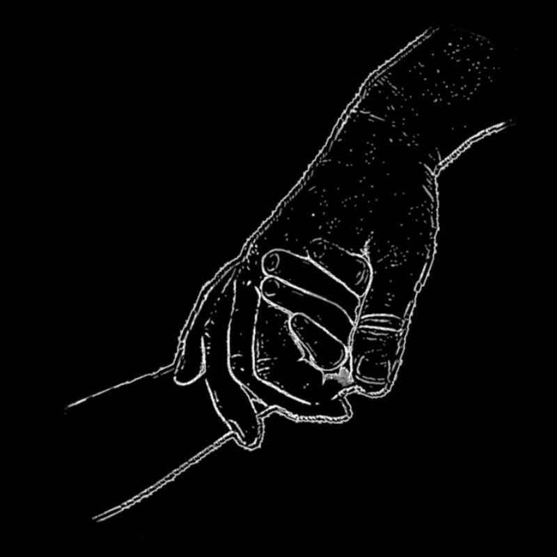 Daddy child - hold hand