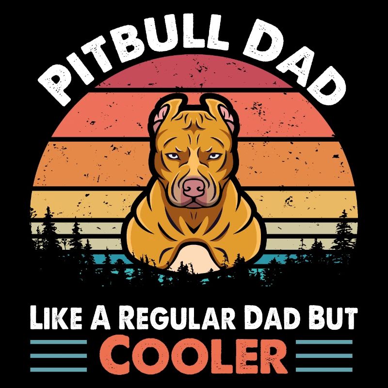 Pitbull dad like a regular dad but cooler