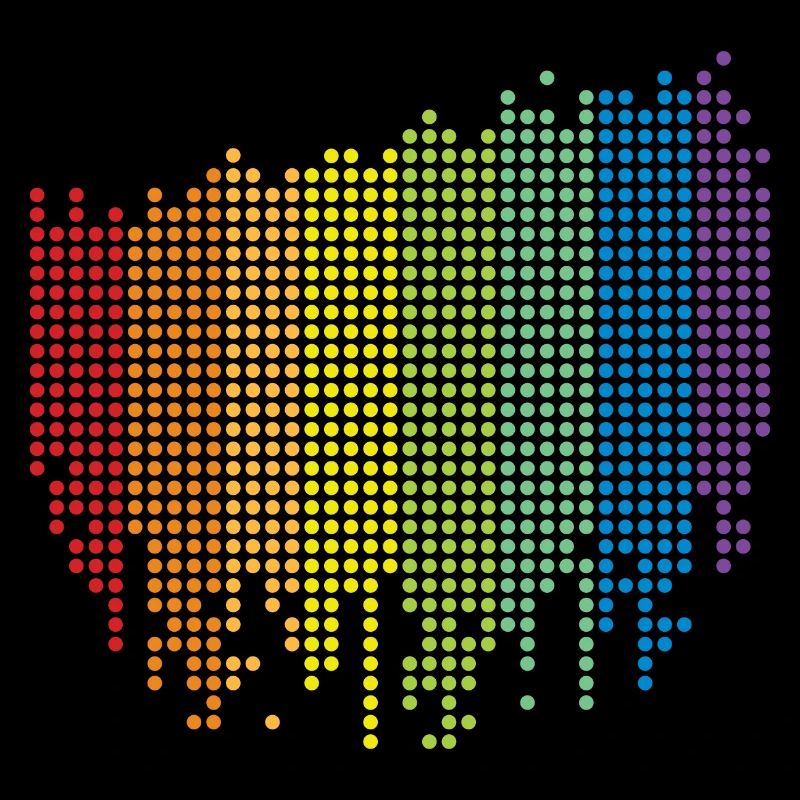 Rainbow in Dots